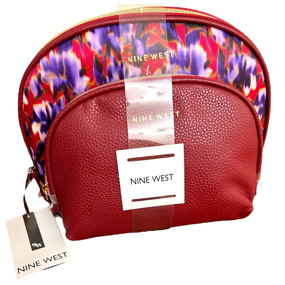 Nine West - NWT 2pc Travel Cosmetic Bag Set